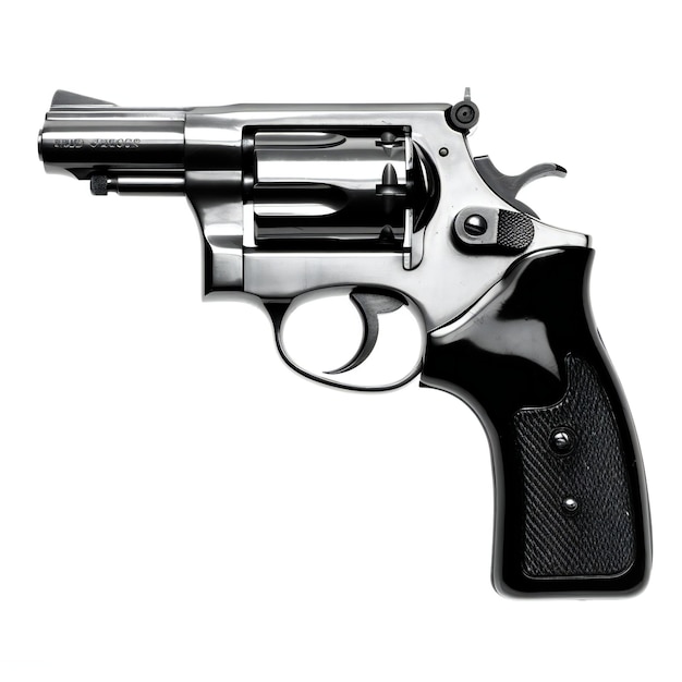 Revolver isolated on white background