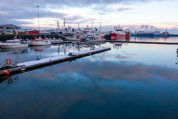 Reykjavik, IJsland - 2 januari 2018 Reykjavik, de hoofdstad van IJsland