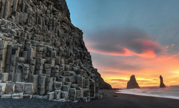 Reynisdrangar on Reynisfjara Beach