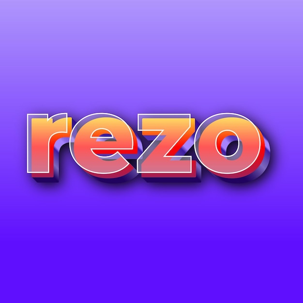 rezoText effect JPG gradient purple background card photo