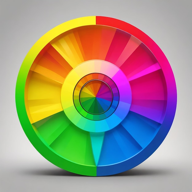 Photo rgb color wheel