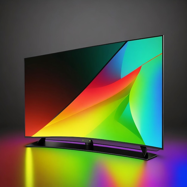 Photo rgb colorful television