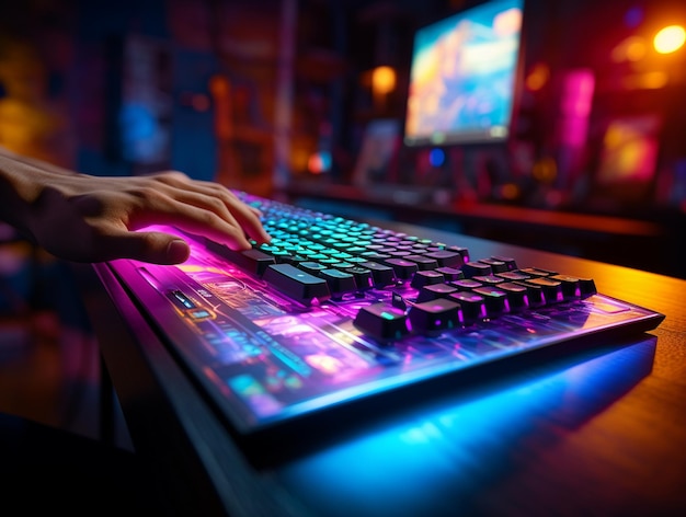 A rgb mechanical gaming keyboard