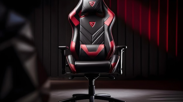 Photo an rgblit gaming chair with adjustable features