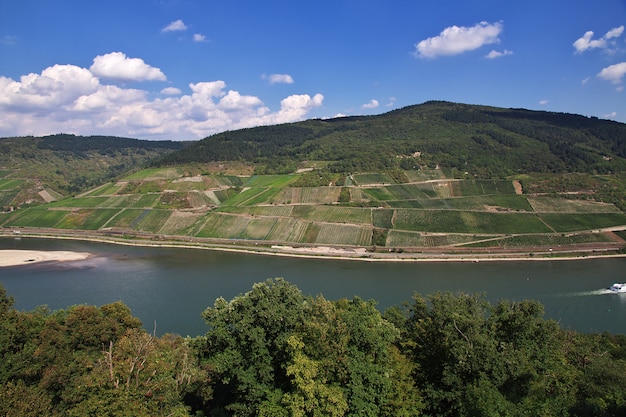 Rhine Valley in west Germany