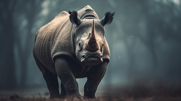 Генеративный ИИ носорога
