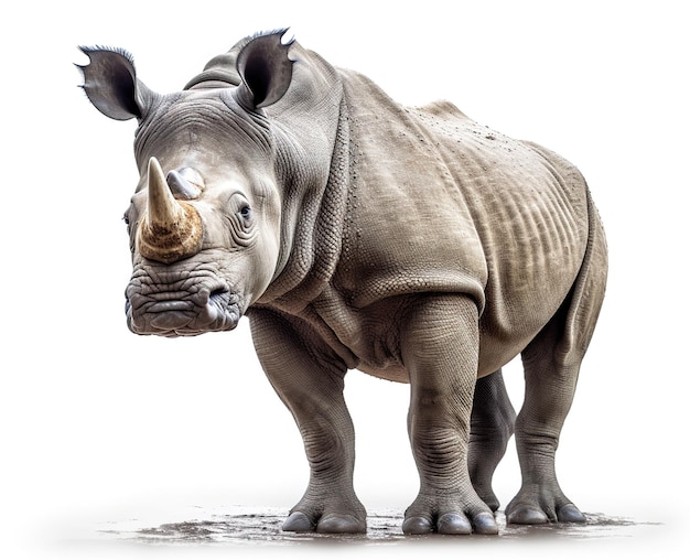 Rhino isolated on background