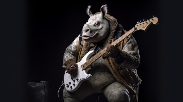 Rhinoceros Rockstar A Photoshoot By Annie Leibovitz