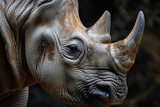 Rhinoceros a species of African rhinoceros