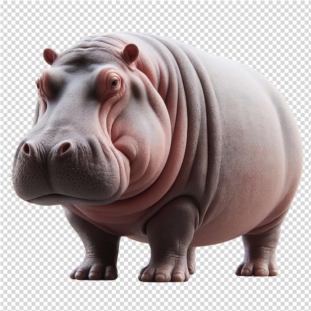 a rhinoceros with a pink nose and nose