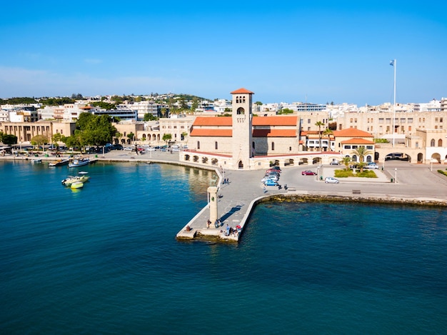 Rhodes Colossus and Evangelismos Church