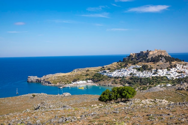 The Rhodes island in Lindos