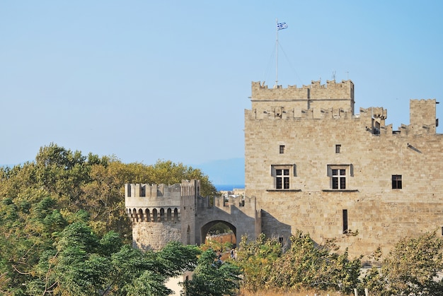 Rhodes Landmark Grandmasters Palace. Greece. Old town