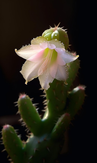 Rhomboid cactus orchid generative ai