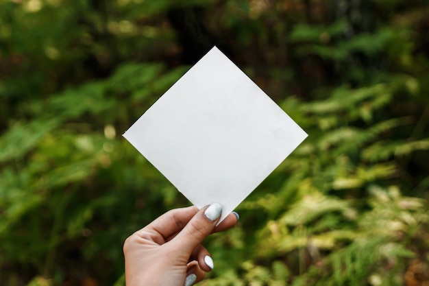 Rhombus paper frame