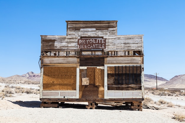 Rhyolite is a ghost town in Nye County, in the U.S. state of Nevada