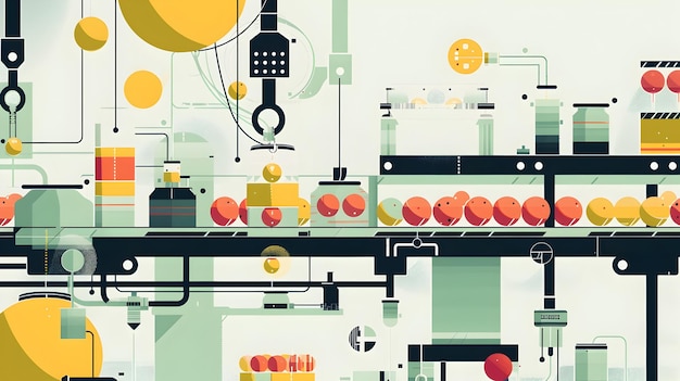식품 생산의 리 하모니 - 자동화된 공장의 해석 - 멜로디 기계