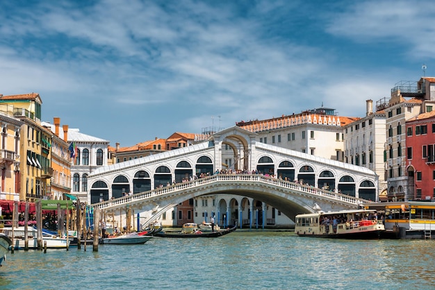 Rialto Bridge over the Grand Canal in Venice