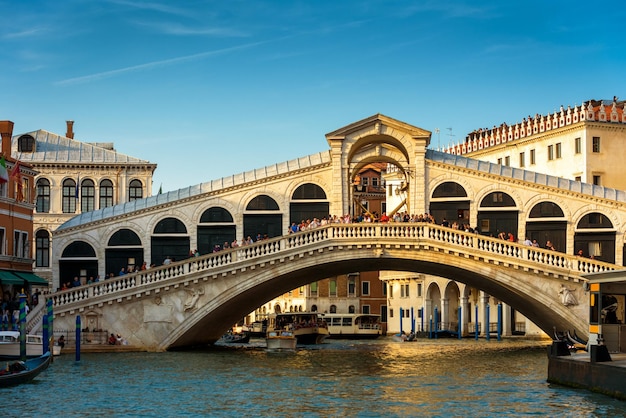 Rialto Bridge over the Grand Canal in Venice