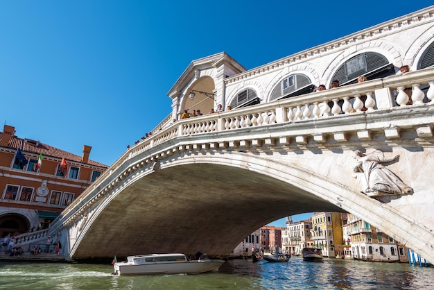 Rialto Bridge over the Grand Canal in Venice