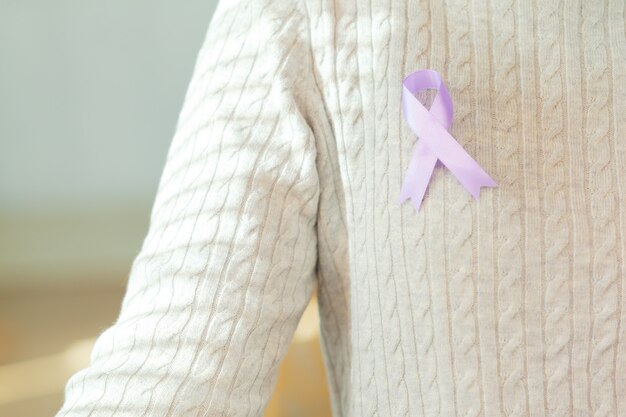 Ribbon as symbol of aids awareness