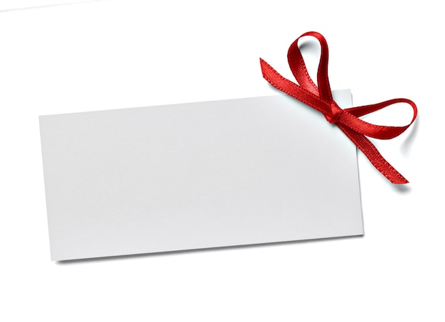 Ribbon bow card note chirstmas celebration greeting invitation