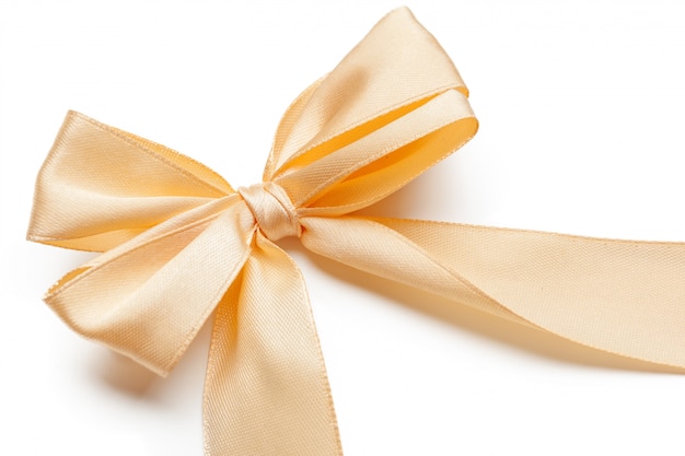 Photo ribbon bow on white