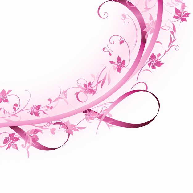 Photo ribbon isolation pink elegance