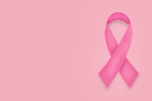 Foto nastro rosa fiocco consapevolezza del cancro al seno carta da parati fiocco nastro con spazio di copia