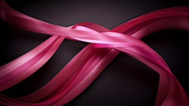 A ribbon representing courage and determination in