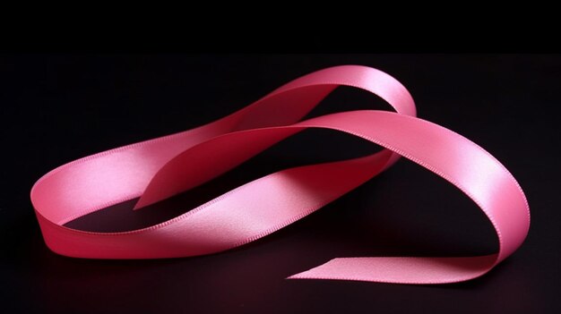 A ribbon that represents the journey of breast cancer