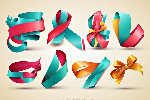 Photo ribbon vectors