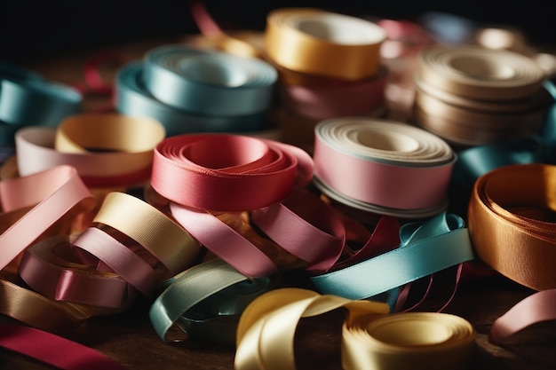 Photo ribbons in a 3d model