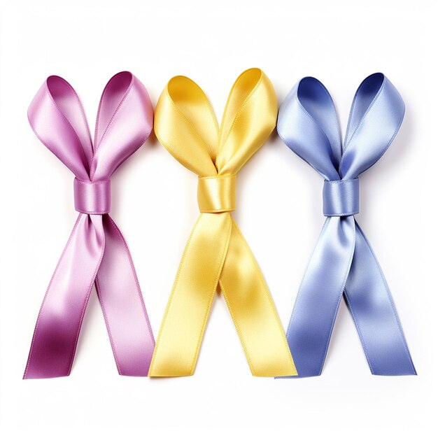 Ribbons of courage for breast cancer awareness