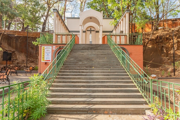 Photo ribeirao preto sao paulo brazil june 15 2022 set of chapels and churches seven chapels path of faith from the city of ribeirao preto