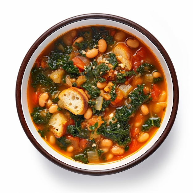 Photo ribollita soup closeup