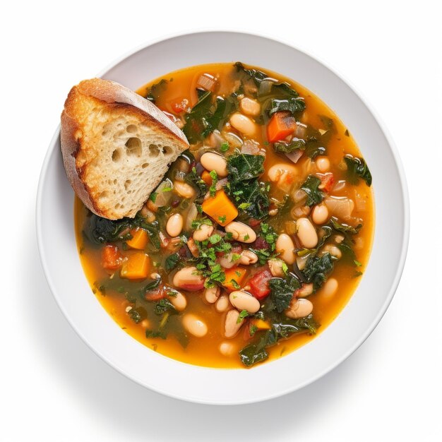 Photo ribollita soup closeup