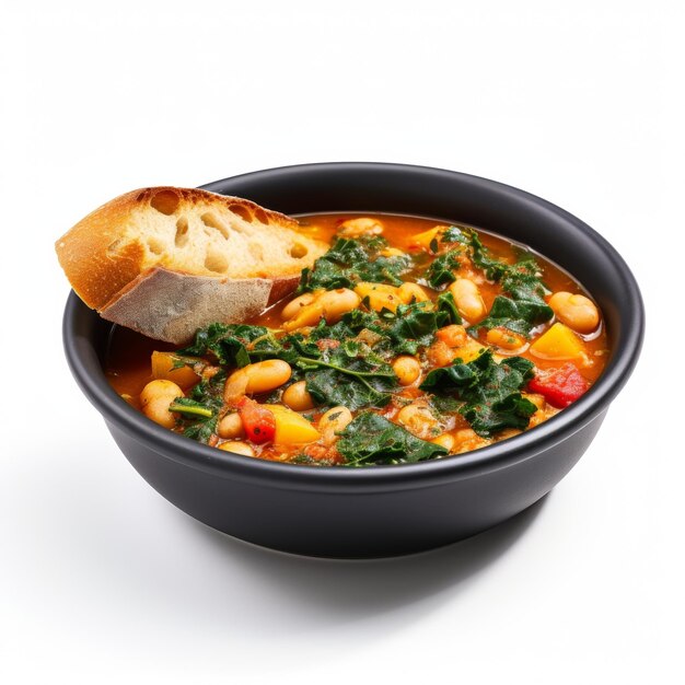 Photo ribollita soup closeup