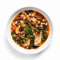 Photo ribollita soup closeup