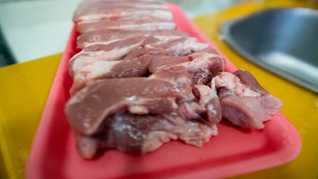 Ribs and seasonings for traditional Brazilian food