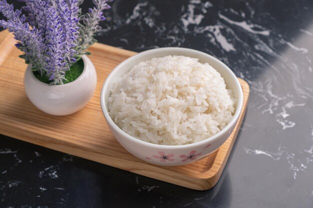 Photo rice bowl on the table