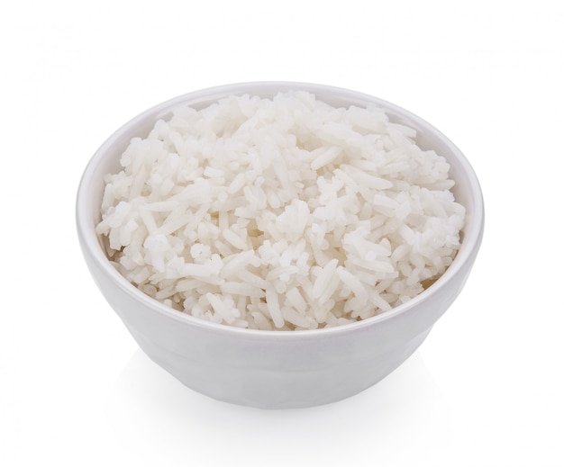 Photo rice in a bowl