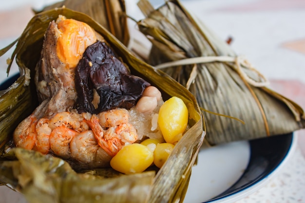 Цыпленок риса, zongzi, фестиваль duanwu