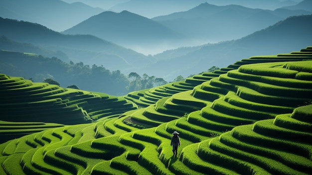 rice field background