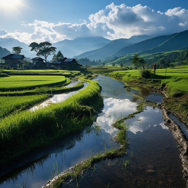 rice fields