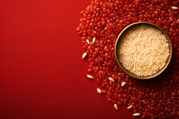 Rice grains diwali background