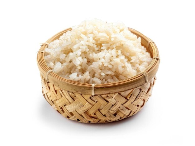 Photo rice isolated on white background