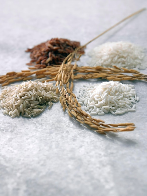 rice on marble