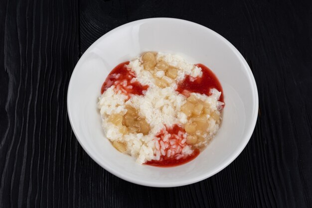 Rice milk porridge