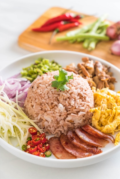 Rice Mixed with Shrimp paste